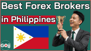Flipping and trading currency based on Philippines flag and forex brokers.